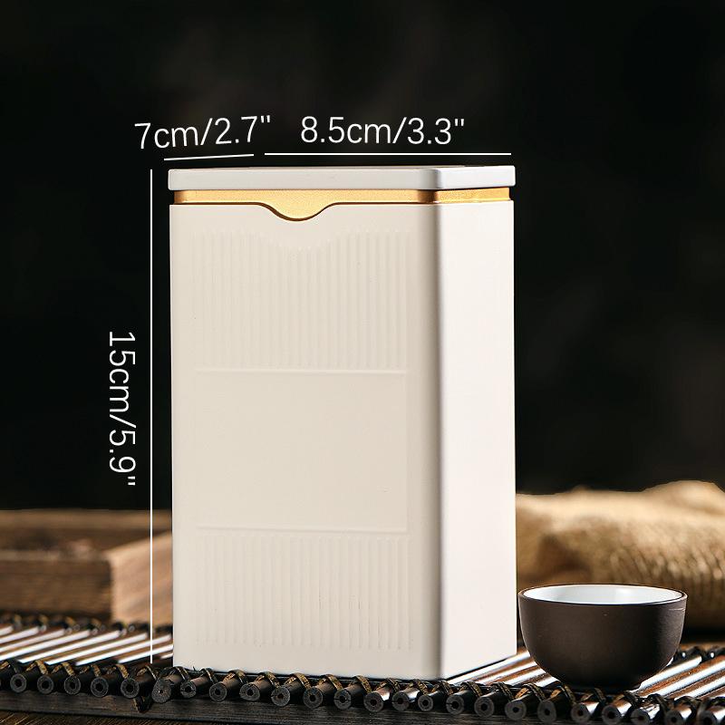 Портативная коробка для чая, герметичная коробка для чая, контейнер для хранения чайной посуды, жестяная банка для кофе, коробка для сахара, кухонное хранение
