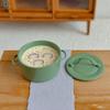 1/12 Миниатюра для кукольного домика Крем-суп из грибов Зеленый горшок Модель Дом куклы Симуляция Кухонные аксессуары для декора Игрушки для ролевых игр