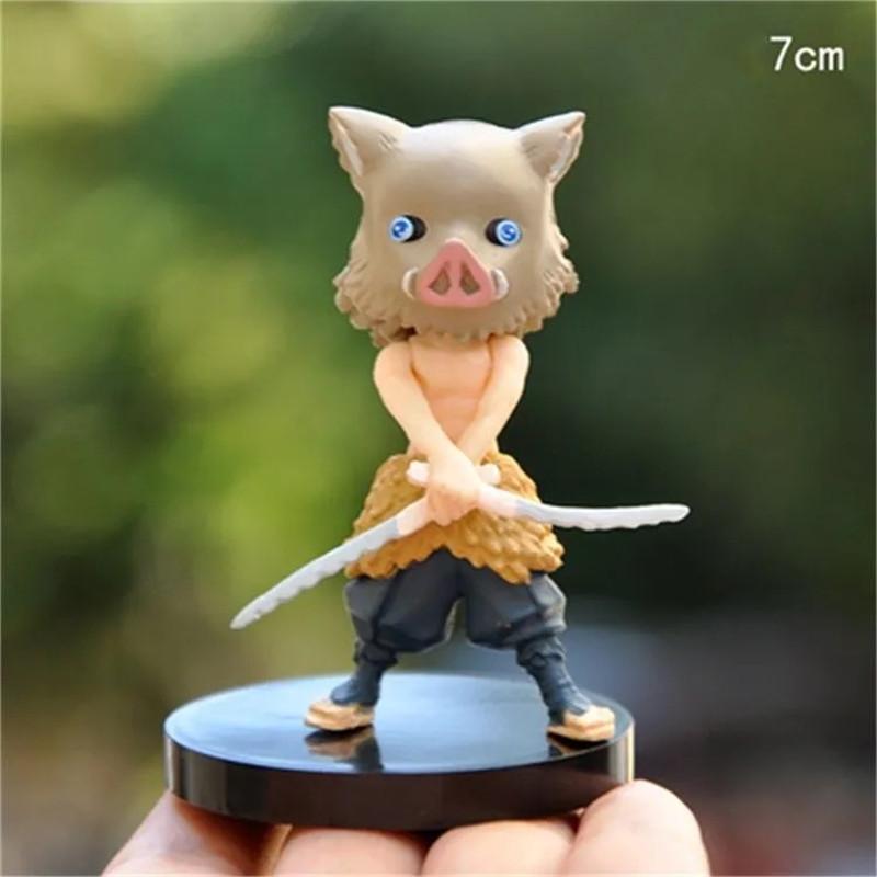 1/6 шт. Аниме Фигурка Клинок Рассекающий Демонов Q Posket Kimetsu No Yaiba Кукла Танджиро Незуко Зеницу Кавайная модель ПВХ Игрушка Настольное украшение