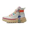 Li Ning Pursue X  Earth Day Limited Edition Comfortable Breathable High-Top Casual Shoes Women Sneakers Vanilla-White AGCR262-2