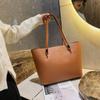 Luxury Women Shoulder Bag Soft PU Leather Shopping Tote Large Capacity Teenager Bookbags Winter New Solid Color Purse