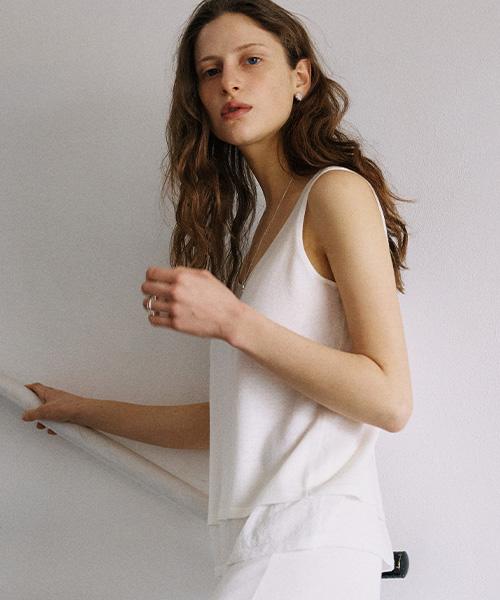 ANGELO BIANCO Blank Sleeveless Knit (3Col)