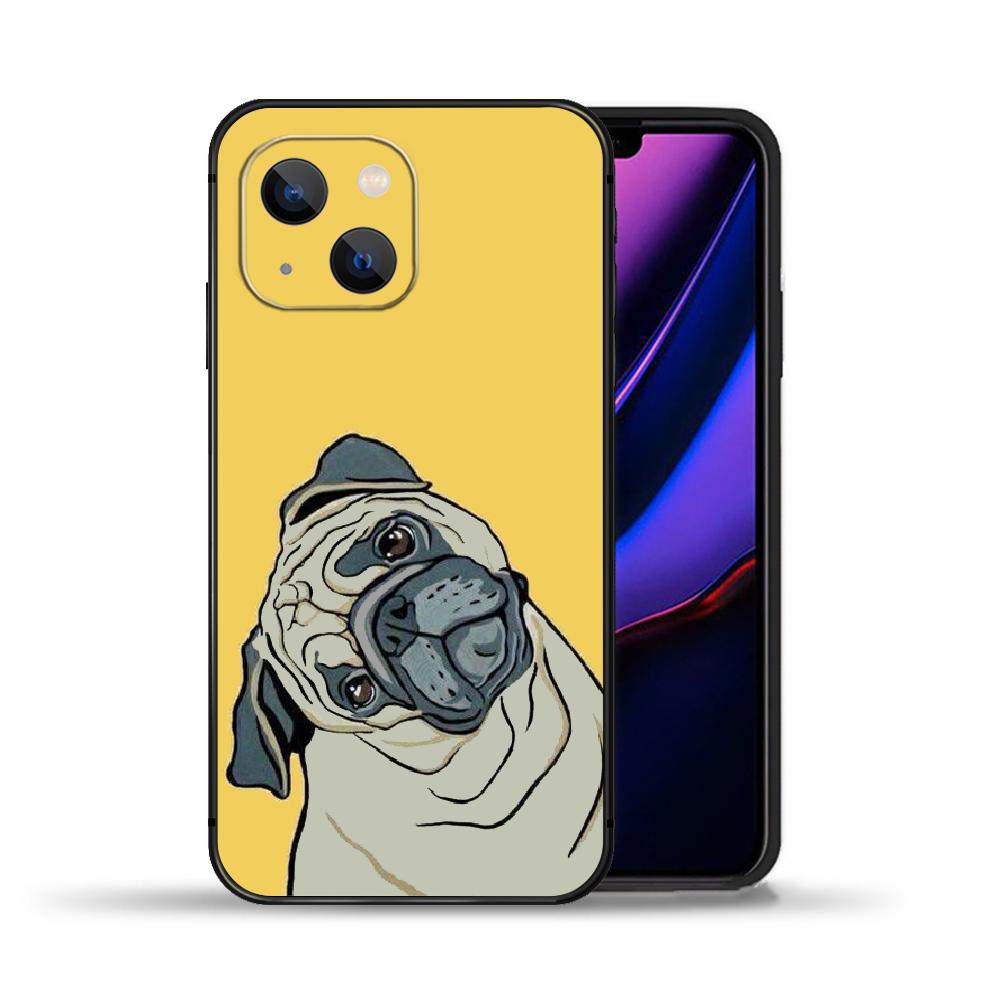 Чехол для телефона с изображением мопса для iPhone Samsung Galaxy Redmi Xiaomi Oppo OnePlus Note SA 7 8 9 10 11 12 13 14 20 21 22 23 53 54 Pro Max Plus Ultra TPU Soft