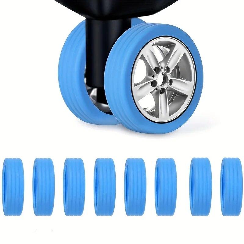 4/8PCS Luggage Wheels Protector Silicone Wheels Caster Shoes Travel Luggage Suitcase Reduce Noise Wheels Cover Accessories