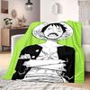 Фланелевое одеяло из аниме OnePiece Теплое, Уютное, Подходит для спален, Диванов, Кроватей, Стульев, Пикников, Путешествий