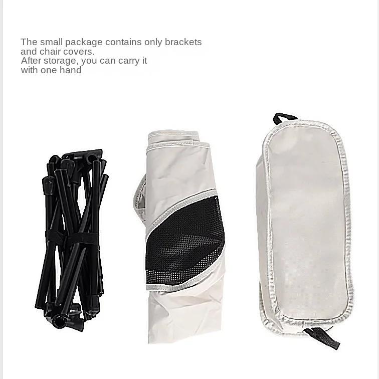 Водонепроницаемый дорожный сверхлегкий складной стул для кемпинга, подставка для ног, переносное сиденье для пикника, барбекю, рыболовные принадлежности, пляжный шезлонг