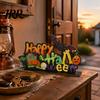 Layered Halloween Wood Crafts Wooden Ornaments for Tabletop Decorations, Stable Base Table Rustic Centerpieces Centerpiece Home Party And Spooky