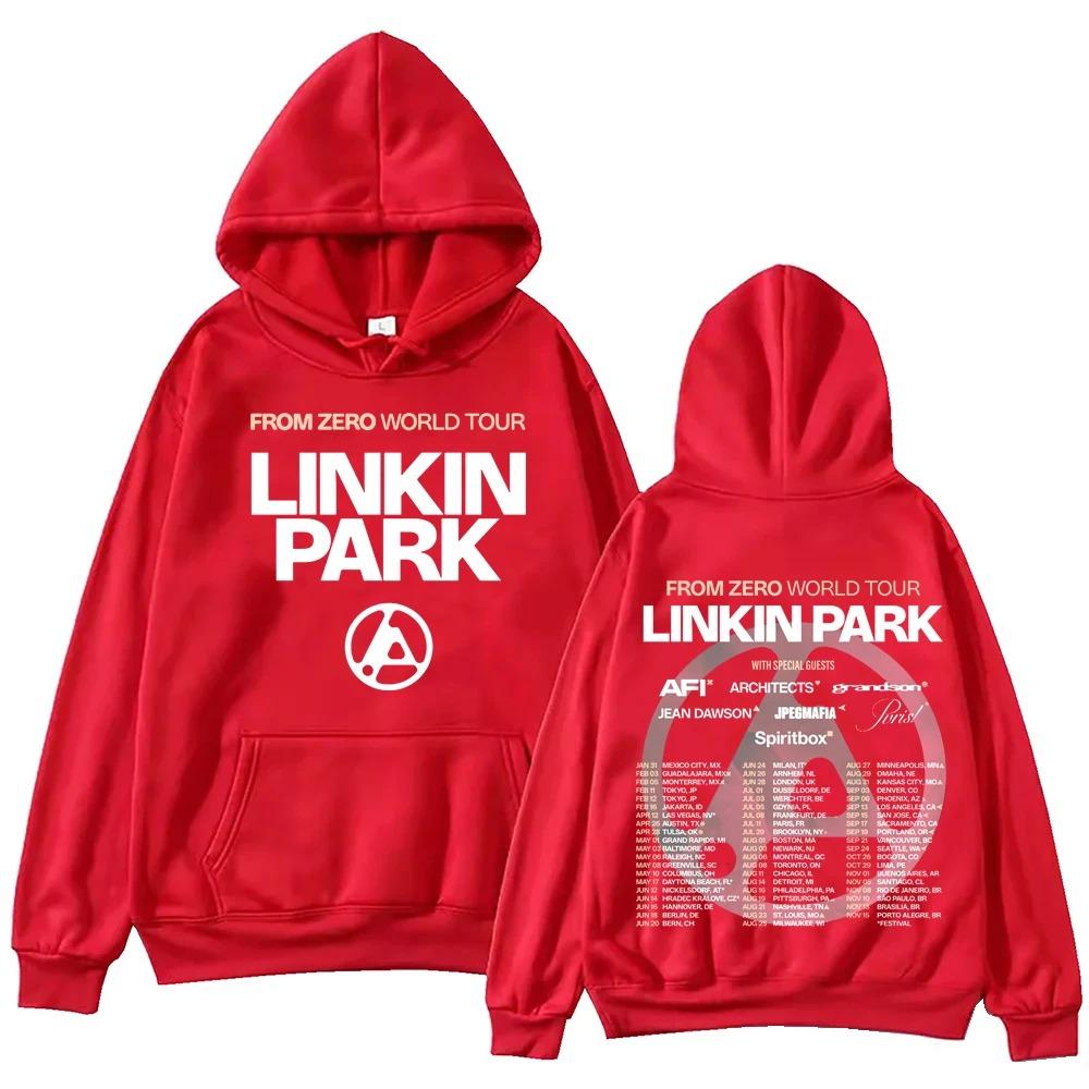 Худи Linkin Park From Zero World Tour 2025 Харадзюку Хип-хоп Пуловер Топы Толстовка Подарок Y2k Короткий рукав Классический