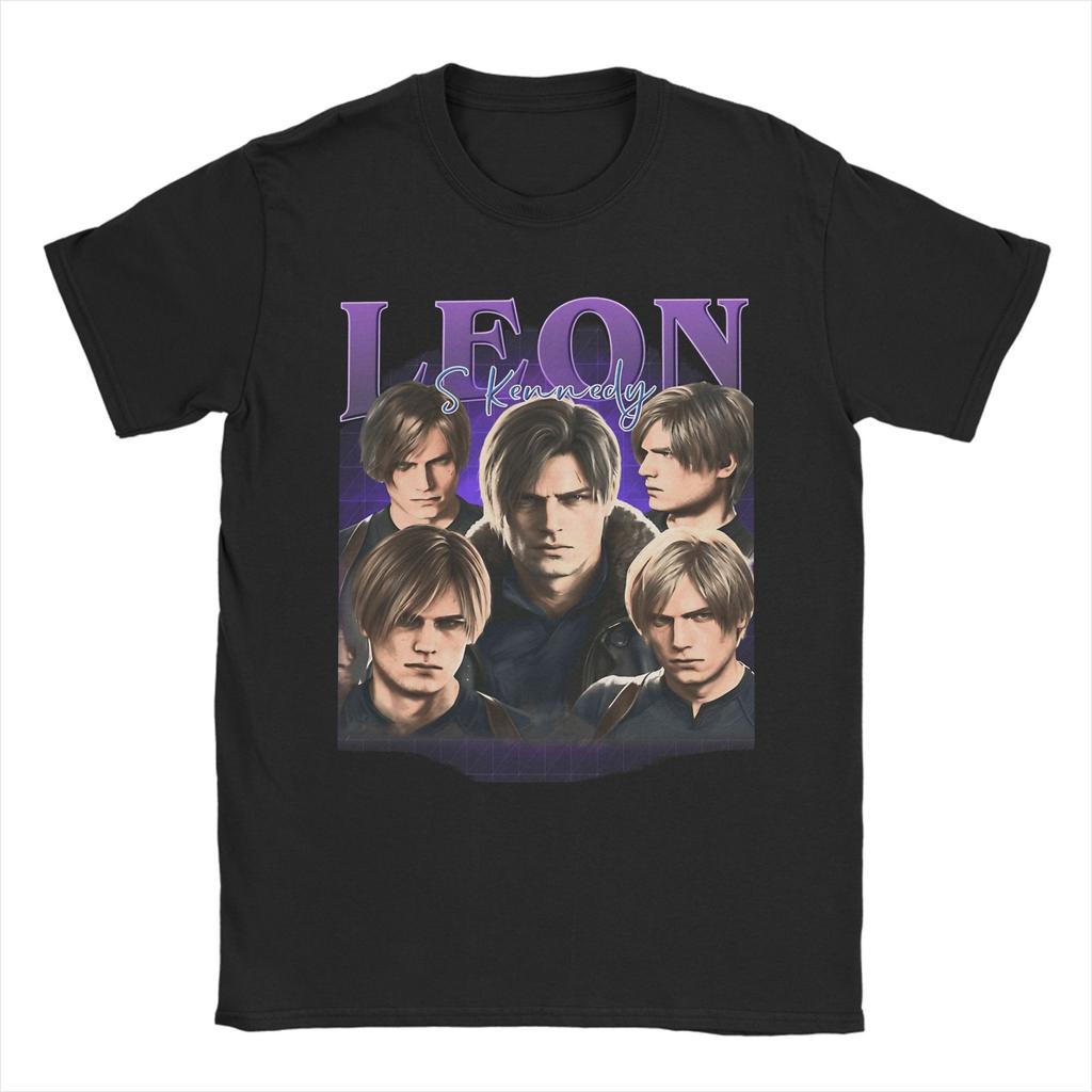 Leon S TShirt for Unisex Funny Cotton Tees Round Neck Short Sleeve T Shirts Unique Tops