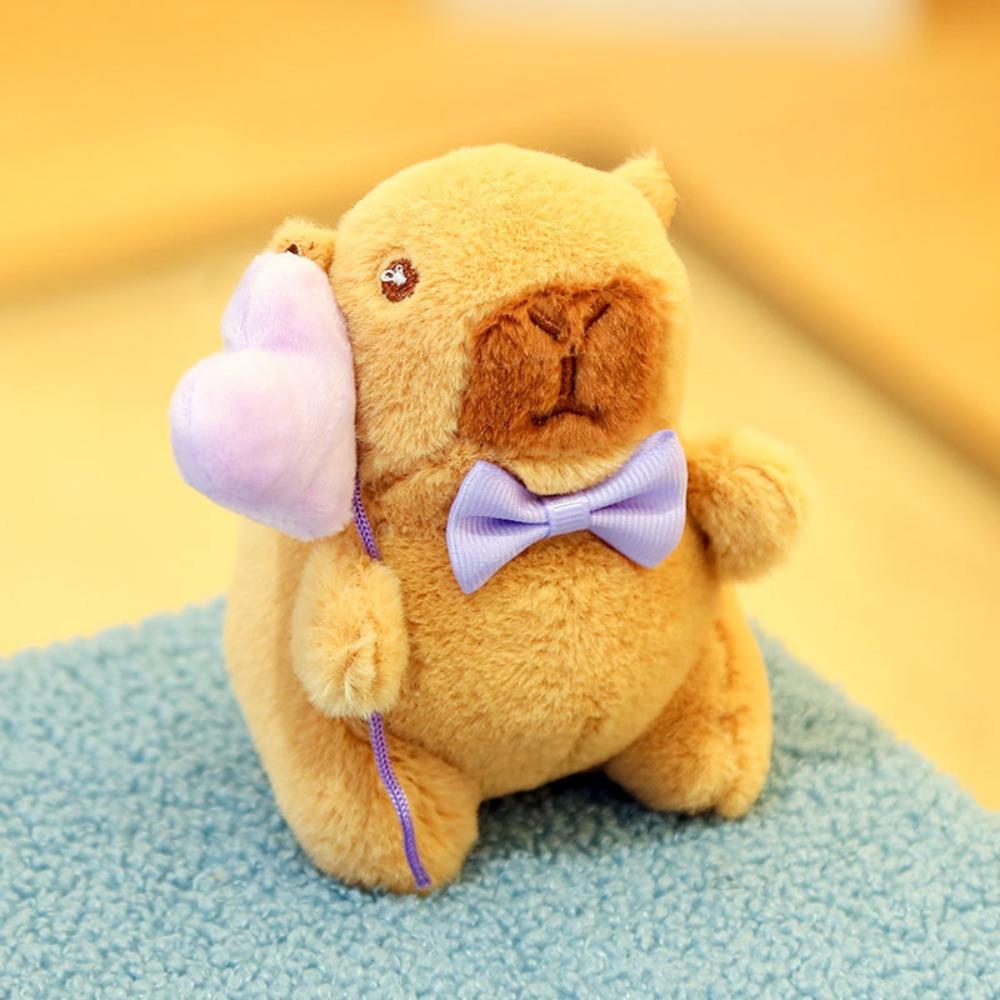 Брелок-мешок в виде капибары, плюшевая кукла-украшение для вечеринки, коричневый подарок на День святого Валентина