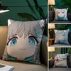 Аниме Милый B-Blue Archive Наволочка Плюшевая Ткань Мягкая Наволочка Двусторонняя Печать Наволочка для Подушки на Диван Декоративная