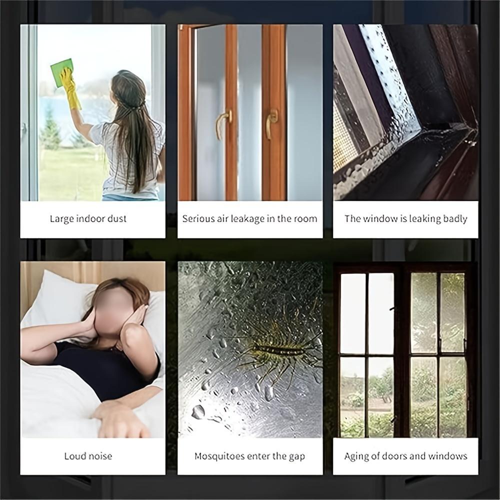 Самоклеящийся уплотнитель для окон и дверей - Ветрозащитный, Пылезащитный, Дождезащитный и Звукоизоляционный уплотнитель