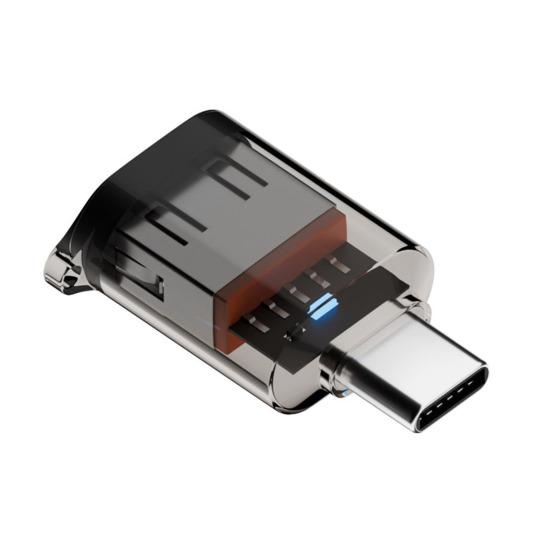 Адаптер Type-C Male to USB A Female 120 Вт USB 3.2 Gen2 адаптер Двусторонний 10 Гбит/с передача данных Прозрачный корпус адаптер