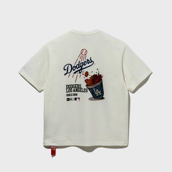 New Era Mlb La Dodgers Футболка для боления Off White 14536500