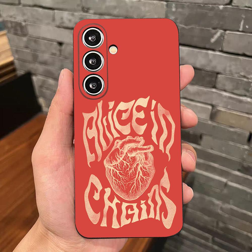 Retro Band Alice In Chains Phone Case For Samsung S26 S25 Edge S24 S23 S22 S21 S20 Ultra Plus Fe Galaxy Silicon Cover