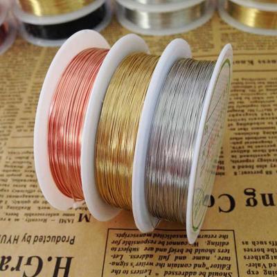1 рулон DIY ювелирные изделия из медной проволоки DIY медная проволока ручной работы ювелирные изделия из бисера веревка браслет принадлежности