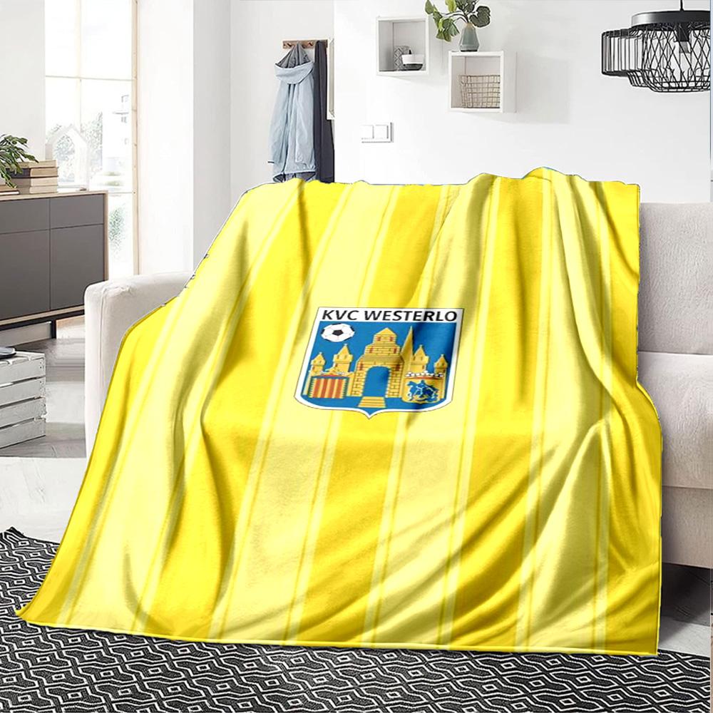 KVC Westerlo Print Flannel Blanket High Quality Warm Comfortable Cover for All Seasons Perfect for Gifts Home Decor