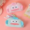 Плюшевая пенал-рыба Монстр Хантон от Sanrio: Милая, вместительная студенческая сумка для канцелярии и косметики