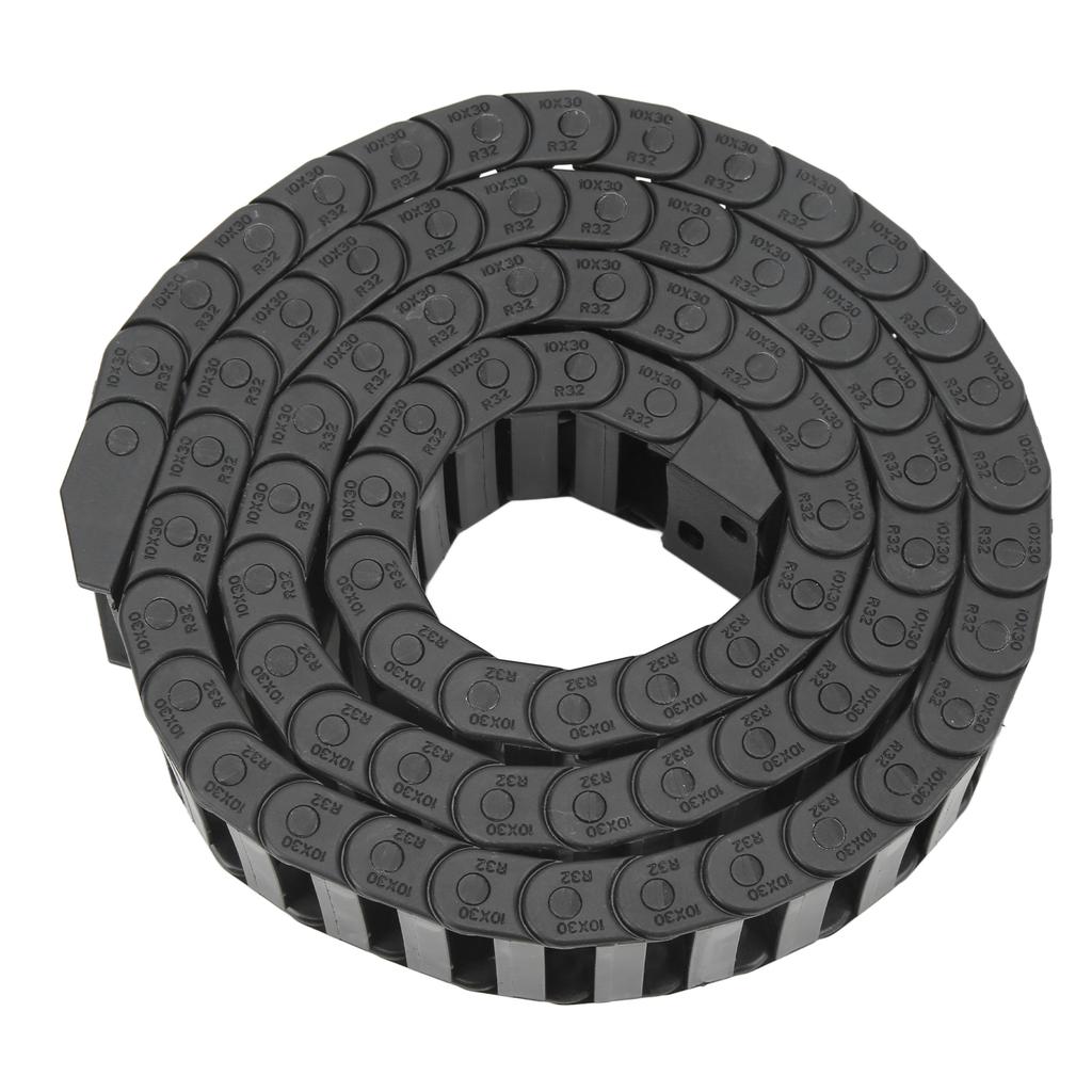 Кабельный тяговый цепной носитель 10x30 мм внутренний размер длина 1 м с коннектором для ЧПУ