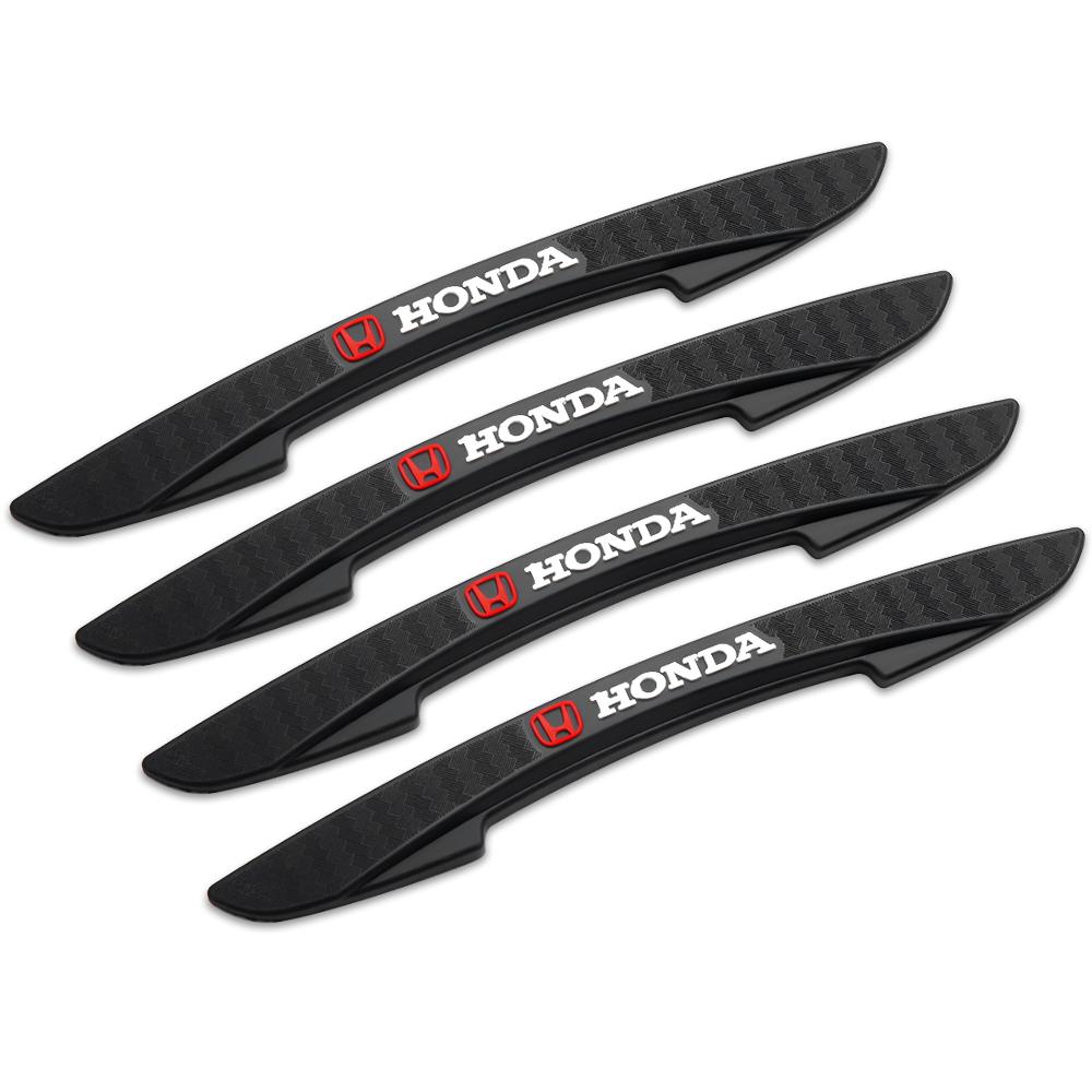 AQF1 4pc Car Door Anti-collision Strip Decoration Auto Accessories For Honda Civic 10th 11th Gen Hrv Jazz City Fit Accord 7 Crv Mugen