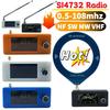 SI4732 0.5-108 МГц Карманное Мини Радио LSB USB AM FM FM/AM Радио 1.9-дюймовый IPS Экран Всеволновый Радиоприемник с Антенной