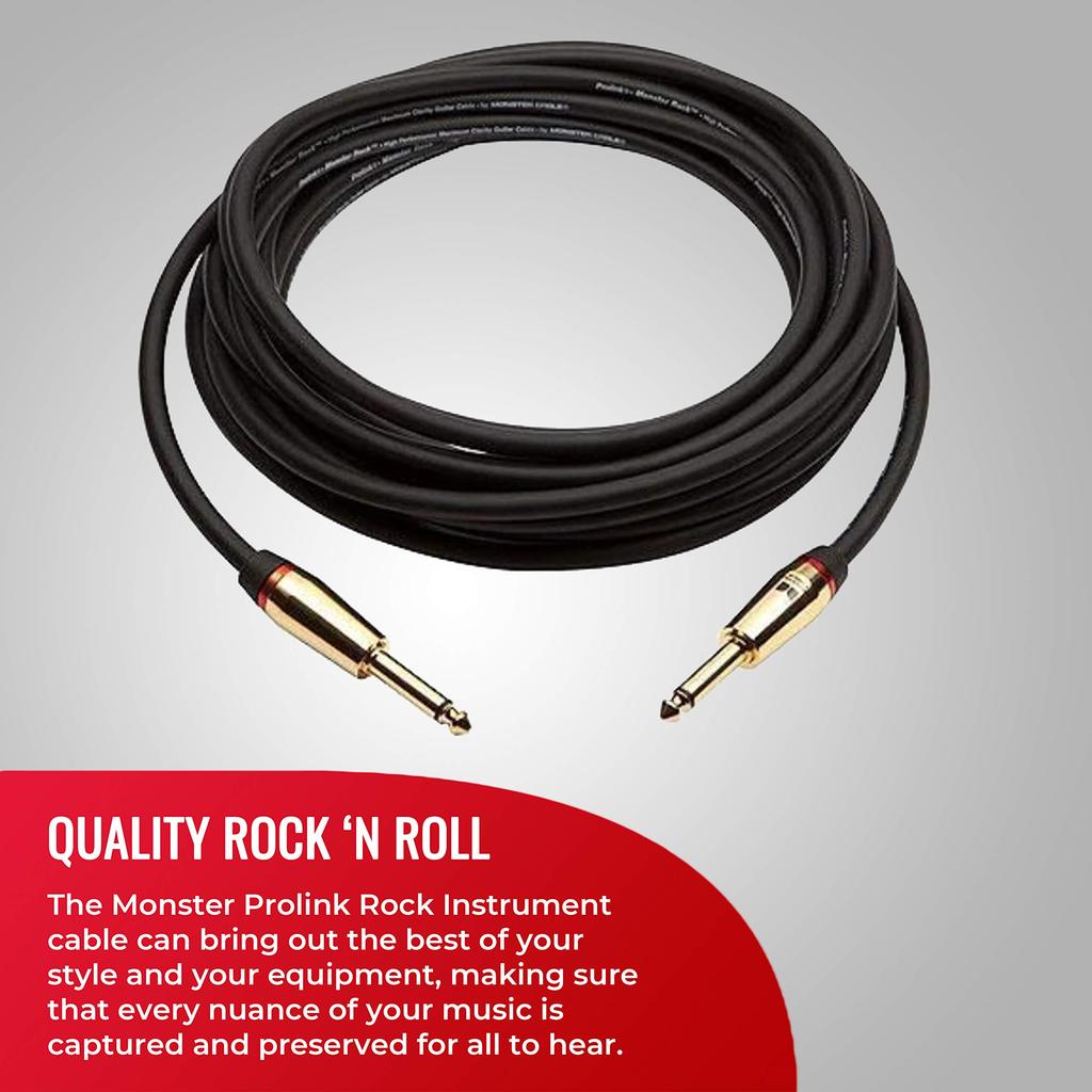 MONSTER CABLE 6ft Guitar Cable with Direct To Direct Plugs, M ROCK2-6 600626