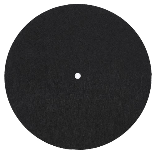ColorfylCoco 7-inch Turntable Mat, DJ Slipmat for Record Players, Felt, 18.7cm Diameter, 3mm Thick, Black, Non-Slip, Anti-Static, Anti-Vibration, Repl