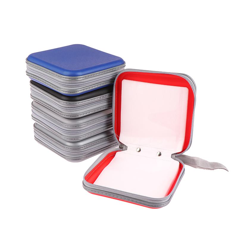 1 шт. Чехол для CD, портативный, водонепроницаемый, сжатый, упаковка для CD, вместимость 40 дисков, для дома, офиса и автомобиля, коробка для упаковки CD