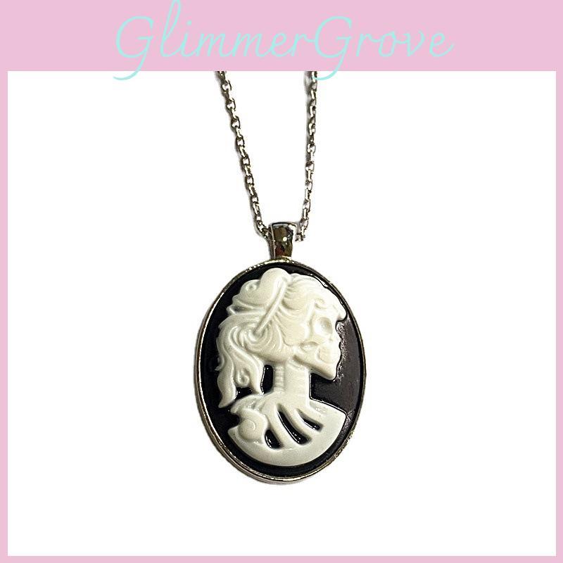 Панк Готика Скелет Подвеска Ожерелье Со Сплавом Геометрический Дизайн Для Женщин