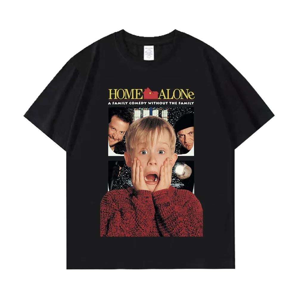 Christmas Movie Home Alone Women Graphic Tshirt Kevin Summer Tshirt High Quality Cotton Loose Tees Tops Vintage Unisex T Shirt