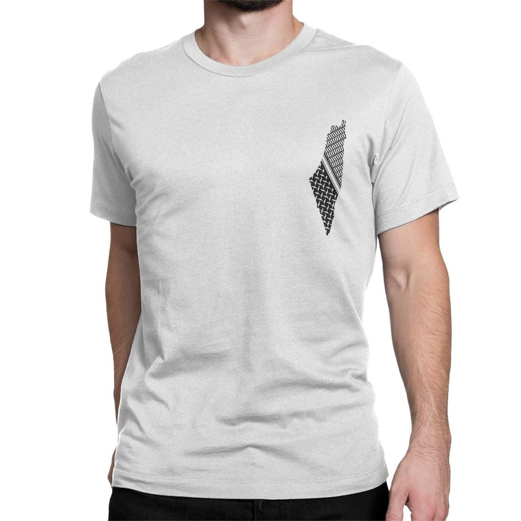 Мужские Женские Палестинские Футболки Татриз Палестины Куфия Кефия 100% Хлопок Топы Мода Футболка с Круглым Вырезом Футболки для Взрослых