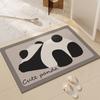 Cartoon Panda Bathroom Absorbent Floor Mat Diatom Mud Anti-slip Bathroom Toilet Toilet Toilet Carpet Household Rectangle