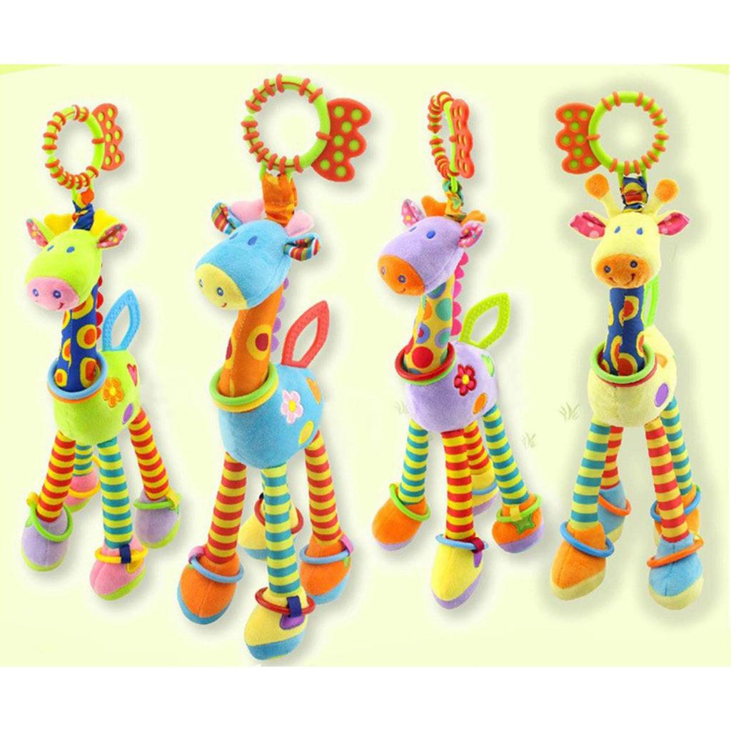 Детские плюшевые мультяшные животные игрушки для кроватки, подвесные детские коляски, висящие мягкие