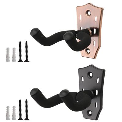 Металлическое настенное крепление для гитары, практичный держатель для гитары, настенный держатель для гитары, крючок-подставка для грифа гитары, гитарные запчасти для бас-гитары