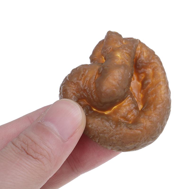1Pc Realistic Plastic Novelty Joke Toy Fake Human Poop Pooper Trick Funny Toys