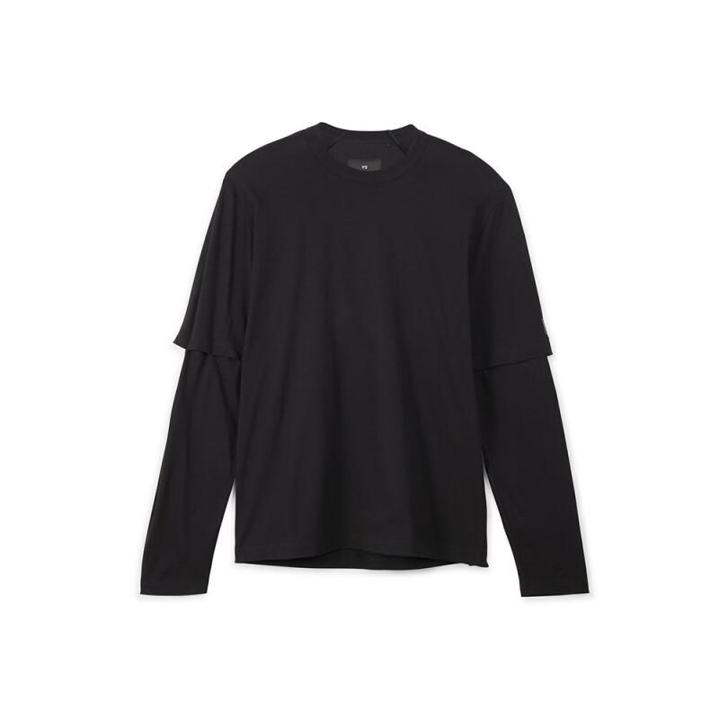 Мужские футболки adidas Y-3 Мужские Черные С круглым вырезом Умеренный прямой крой