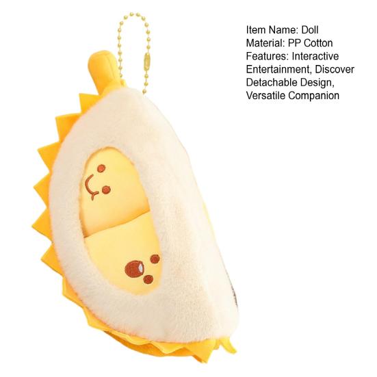 Дуриан плюшевая игрушка съемная кукла-фрукт мягкая подушка-дуриан милая пилинг плюшевая кукла реалистичные яркие фрукты мягкая игрушка подарки на Рождество день рождения