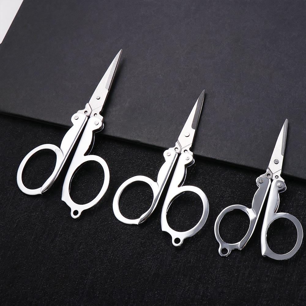 Crafts Pocket Foldable Stainless Steel Fishing Scissors Folding Scissors Embroidery Small Scissors