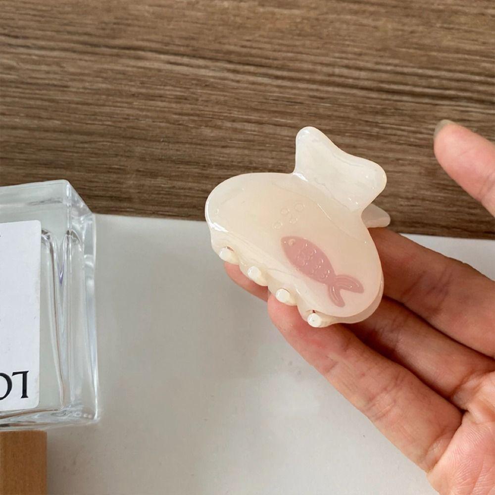 Transparent Acetate Hair Claw Animal Animal Hair Clip Fashion Fish Hair Claw Daily