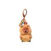 Cartoon Plush Capybara Wallet Earphone Bag Keychain Small Decorations Pendant