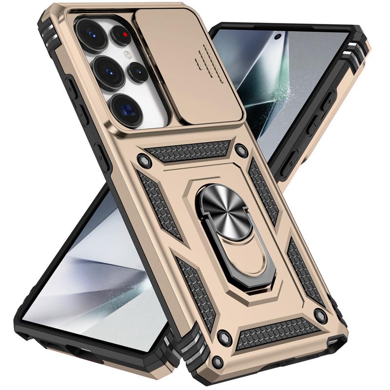 Funda For Samsung Galaxy S10 S20 S21 S22 S23 Plus S24 FE S25 Ultra Edge Slide Camera Protect Armor Phone Case For GalaxyS25