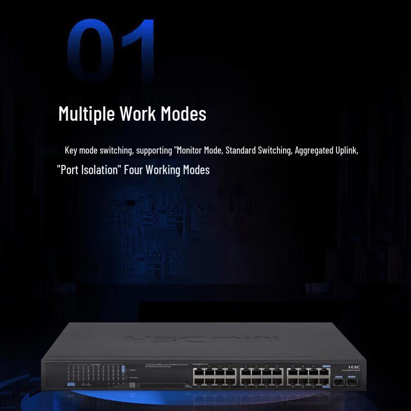 H3C MS4024P-HPWR-EI 24-Port Gigabit Layer 2 PoE Switch
