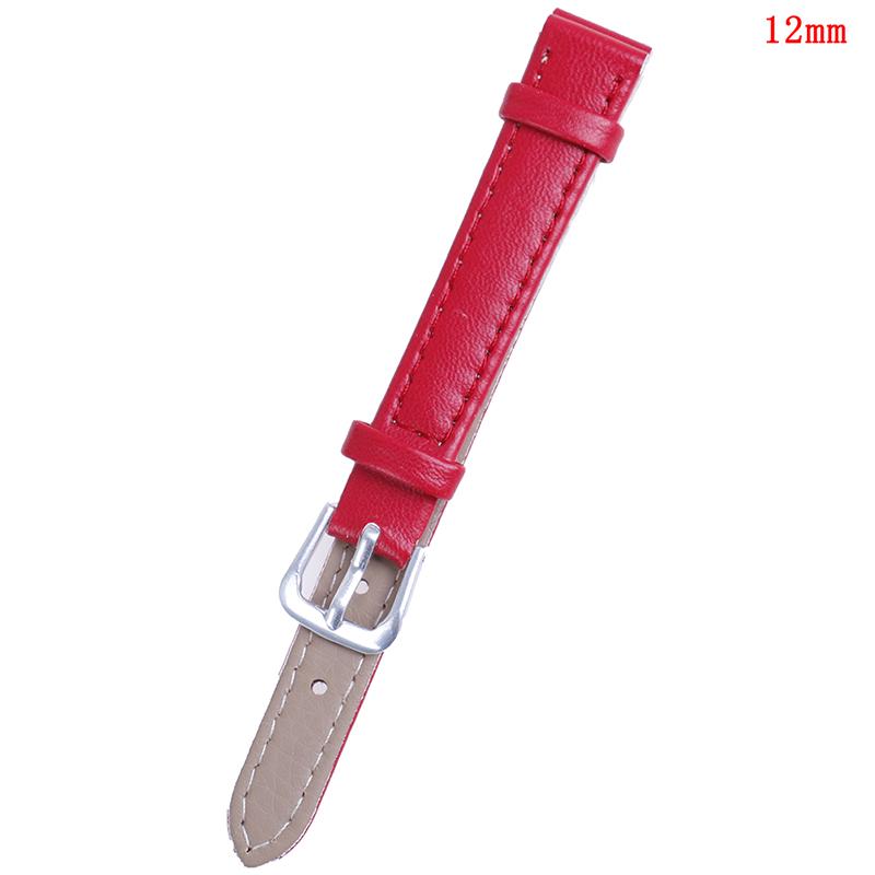 Ремешок для часов из искусственной кожи 12 мм, ремешок для часов ярких цветов, ремешки для часов