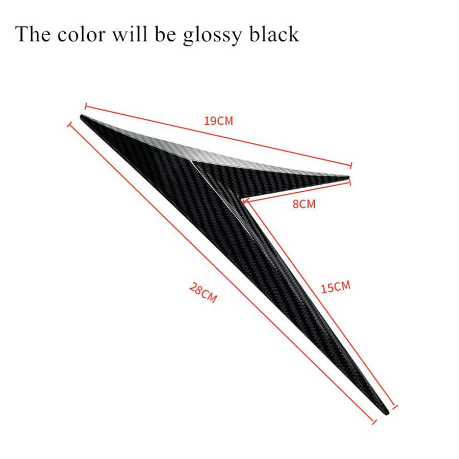 New Decorative Car Side Fender Wing Emble Badge Bonnet Car Styling Sticker Glossy