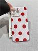 Корейский INS Белый Черный Горошек Чехол для Телефона для iPhone 17 16 15 Pro 14 13 Pro Max Модный Ударопрочный Милый Простой Мягкий Чехол-Крышка