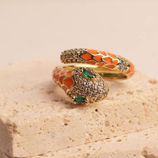 Yousheng женское кольцо на палец с регулируемым отверстием, сверкающие стразы, кольцо в форме змеи, коктейльное ювелирное украшение для вечеринки, подарок