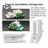 Органайзер для хранения аккумуляторов, высокая прочность, большая емкость, простая установка, настенный контейнер для хранения аккумуляторов