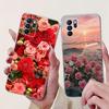 For OPPO Reno 6 6Z 5G Case CPH2237 CPH2251 Cover Fashion Flower Soft Silicon Bumper on OPPO Reno6 Pro CPH2249 Reno6 CPH2235 Capa