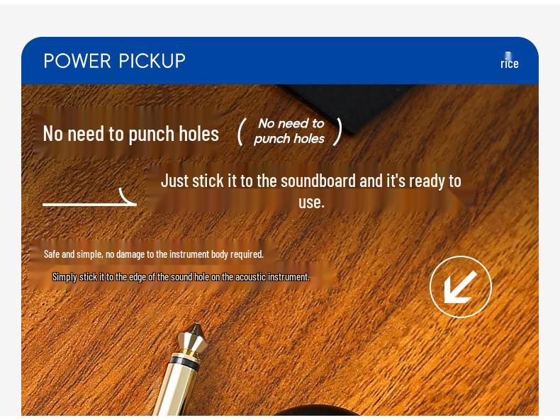 Многофункциональный звукосниматель AD35 для укулеле, скрипки, эрху, гучжэна, циня, янциня и классических деревянных гитар