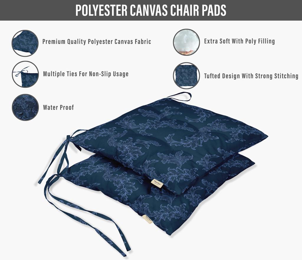 Vargottam Комплект из 2 квадратных подушек для сидения для патио с ворсом и принтом, водостойкая, 19 дюймов, фиолетовая |